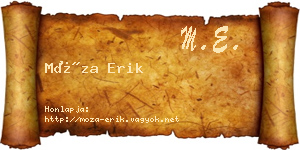 Móza Erik névjegykártya